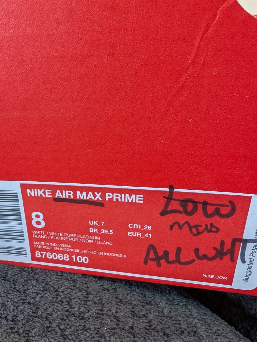 Nike Air Max Prime sneakers BRAND NEW Men's - Picture 16 of 16